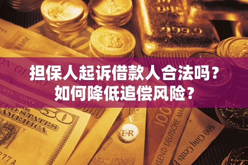 北京担保人起诉借款人合法吗？如何降低追偿风险？
