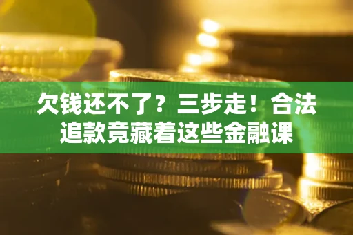 北京欠钱还不了？三步走！合法追款竟藏着这些金融课