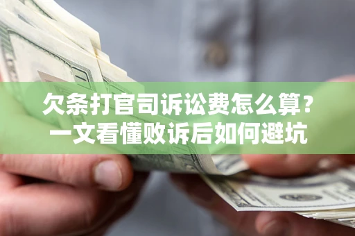 北京欠条打官司诉讼费怎么算？一文看懂败诉后如何避坑